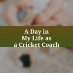 A Day in My Life as a Cricket Coach
