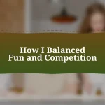 How I Balanced Fun and Competition