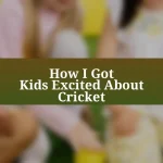 How I Got Kids Excited About Cricket