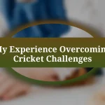 My Experience Overcoming Cricket Challenges