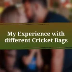 My Experience with different Cricket Bags