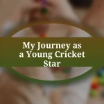 My Journey as a Young Cricket Star